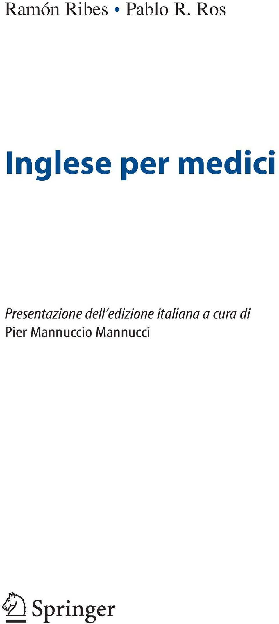 Presentazione dell edizione