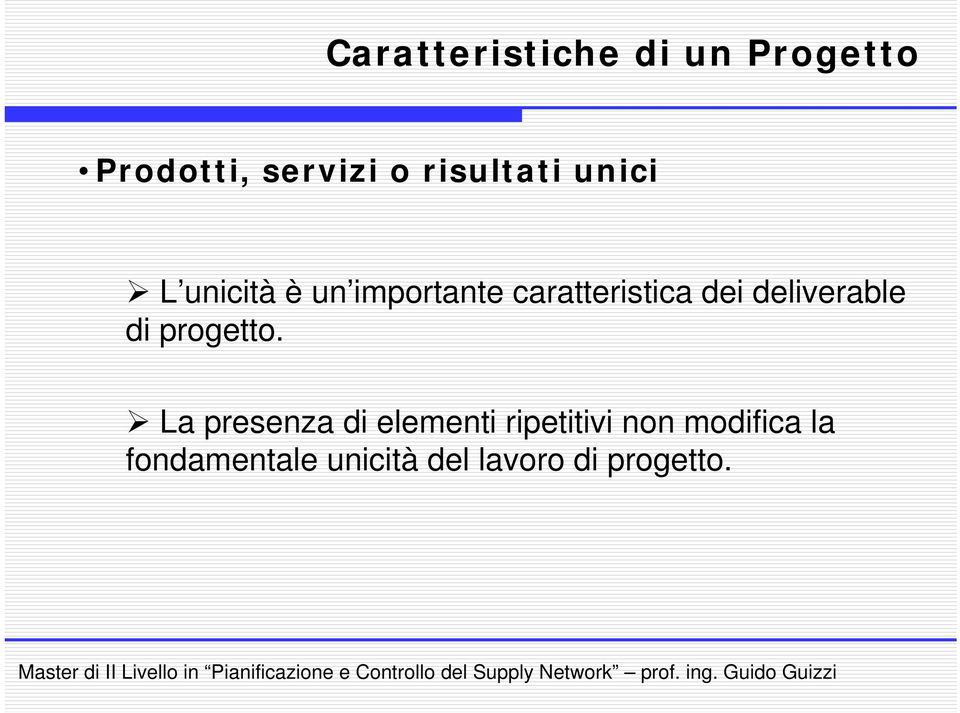 dei deliverable di progetto.