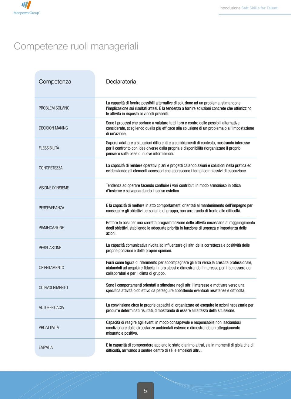 Sono i processi che portano a valutare tutti i pro e contro delle possibili alternative considerate, scegliendo quella più efficace alla soluzione di un problema o all impostazione di un azione.