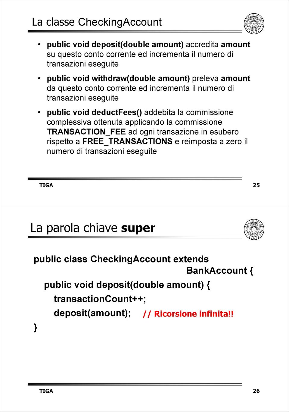 complessiva ottenuta applicando la commissione TRANSACTION_FEE ad ogni transazione in esubero rispetto a FREE_TRANSACTIONS e reimposta a zero il numero di transazioni