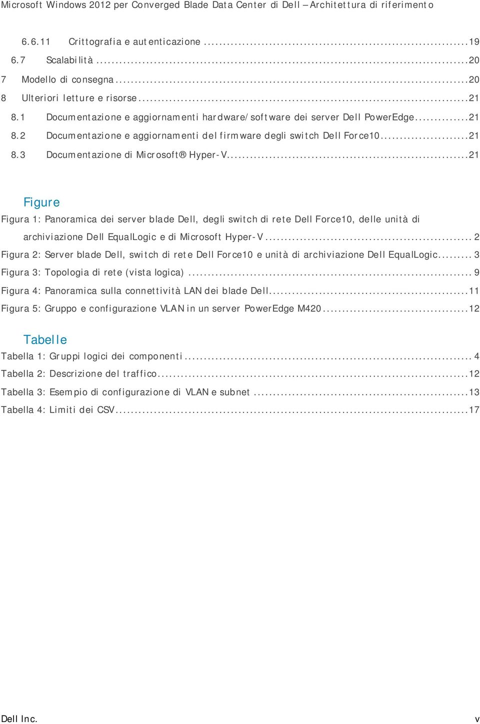 ..21 Figure Figura 1: Panoramica dei server blade Dell, degli switch di rete Dell Force10, delle unità di archiviazione Dell EqualLogic e di Microsoft Hyper-V.