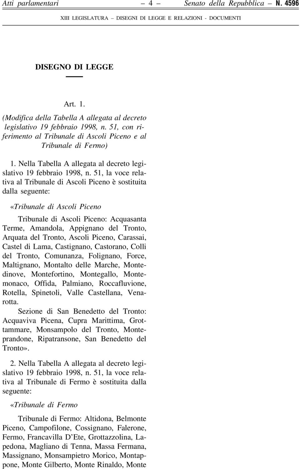 Nella Tabella A allegata al decreto legislativo 19 febbraio 1998, n.