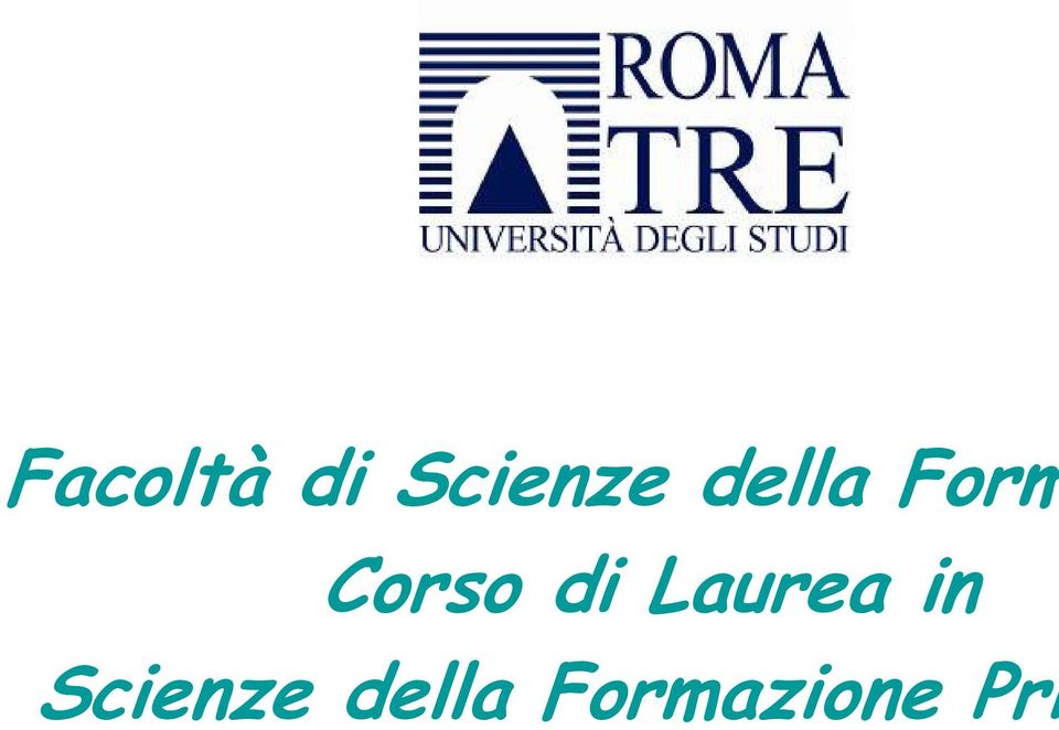 Laurea in Scienze