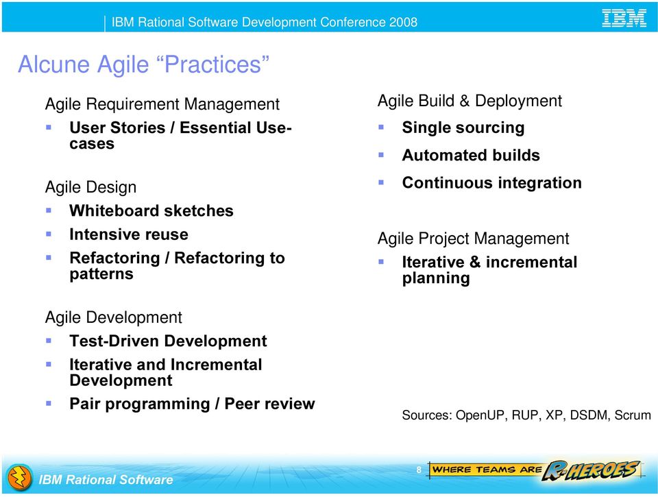 7HVW'ULYHQ'HYHORSPHQW,WHUDWLYHDQG,QFUHPHQWDO 'HYHORSPHQW 3DLUSURJUDPPLQJ3HHUUHYLHZ Agile Build & Deployment