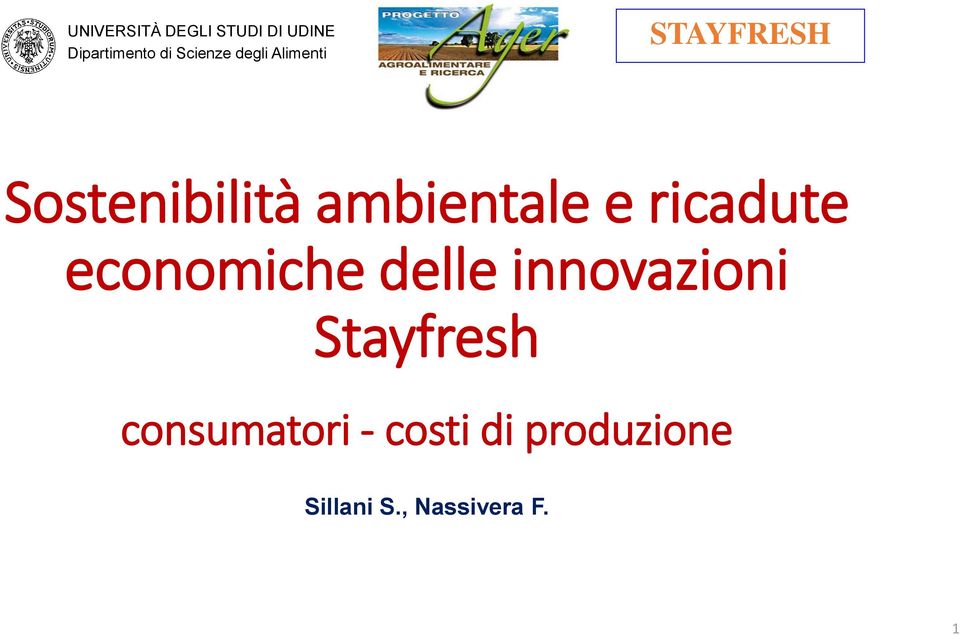 ambientale e ricadute economiche delle innovazioni