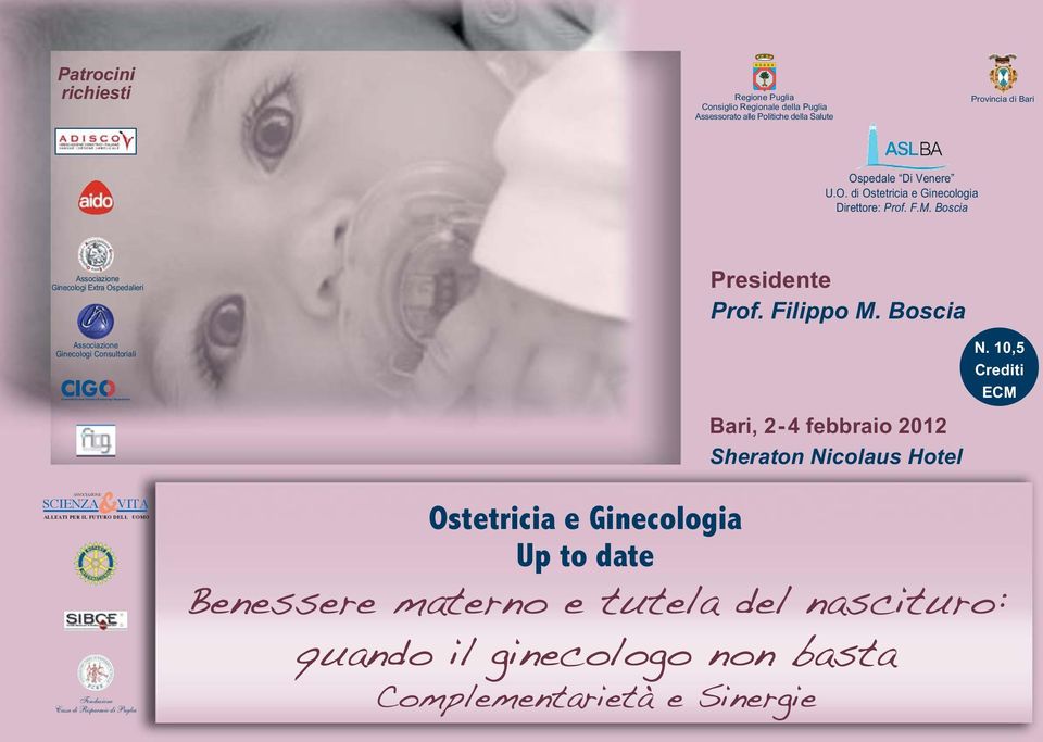 Boscia Associazione Ginecologi Extra Ospedalieri Associazione Ginecologi Consultoriali Confederazione Italiana Ginecologi Ospedalieri