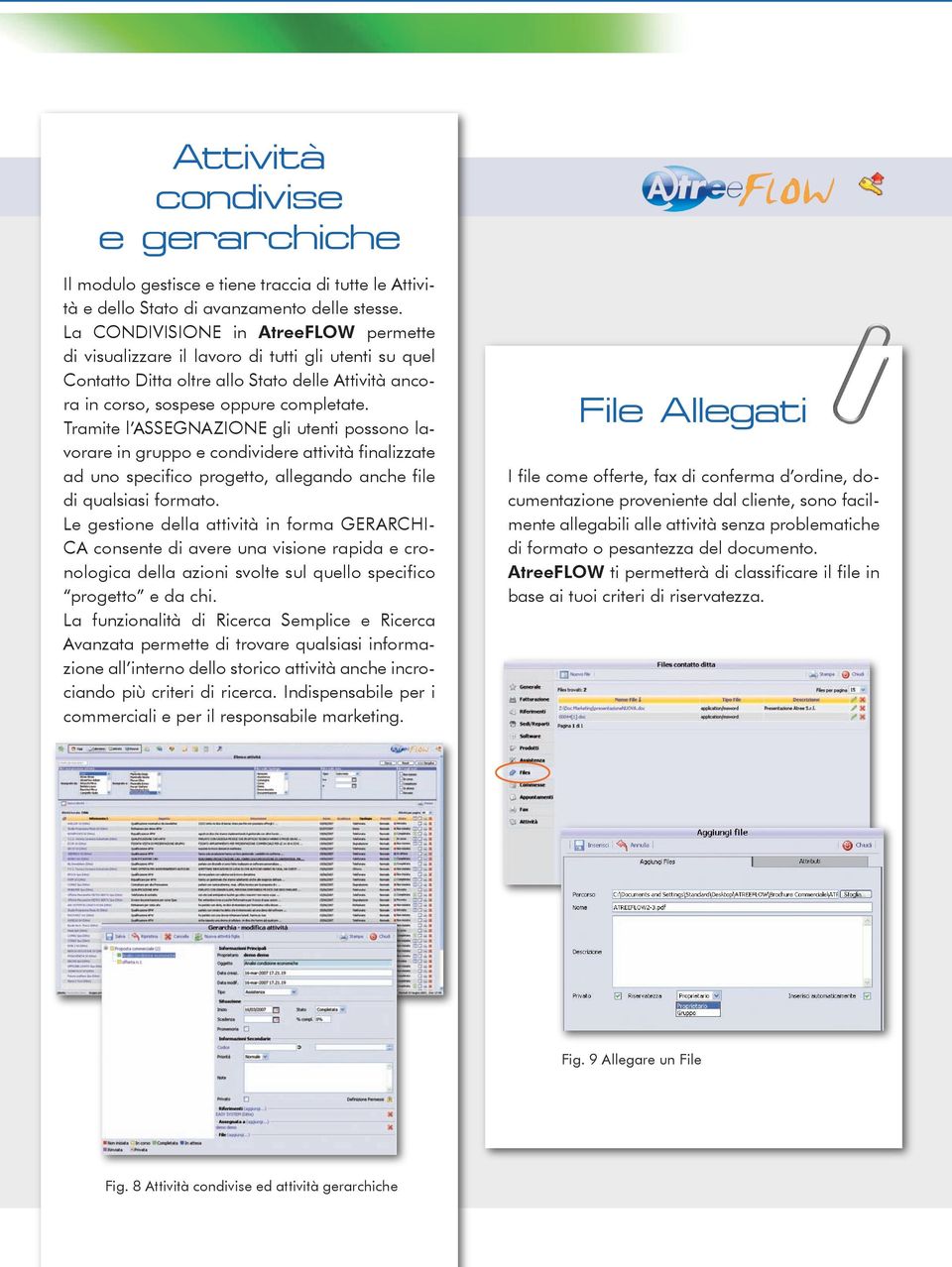 Tramite l Assegnazione gli utenti possono lavorare in gruppo e condividere attività finalizzate ad uno specifico progetto, allegando anche file di qualsiasi formato.