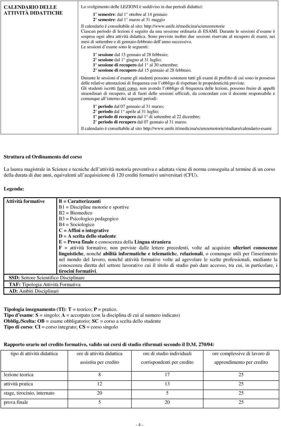 Durante le sessioni d esame è sospesa ogni altra attività didattica.