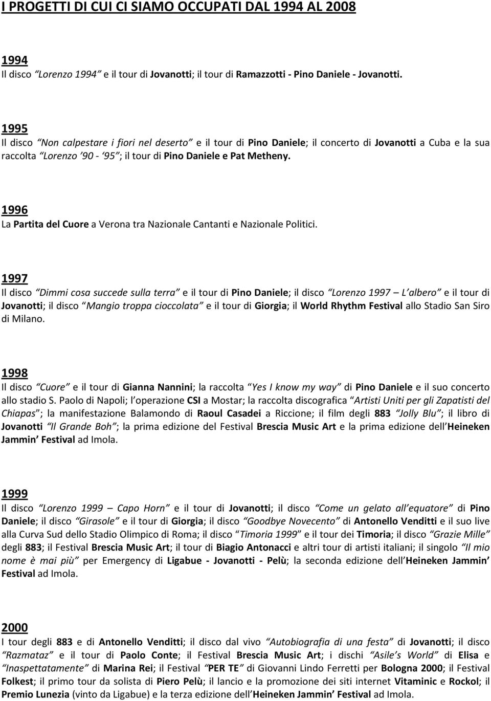 1996 La Partita del Cuore a Verona tra Nazionale Cantanti e Nazionale Politici.