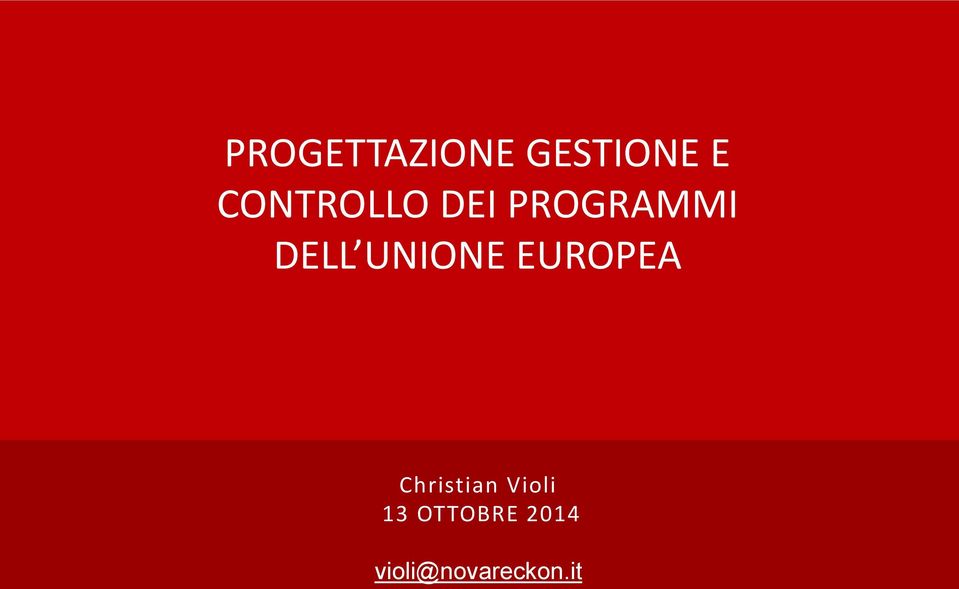 DELL UNIONE EUROPEA