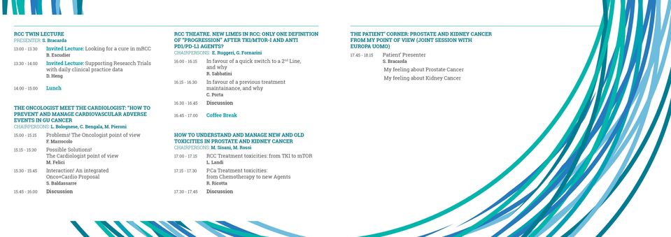 The Oncologist point of view F. Marrocolo 15.15-15.30 Possible Solutions! The Cardiologist point of view M. Felici 15.30-15.45 Interaction! An integrated Onco+Cardio Proposal S. Baldassarre 15.45-16.