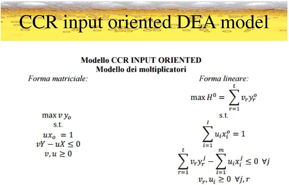 DEA model