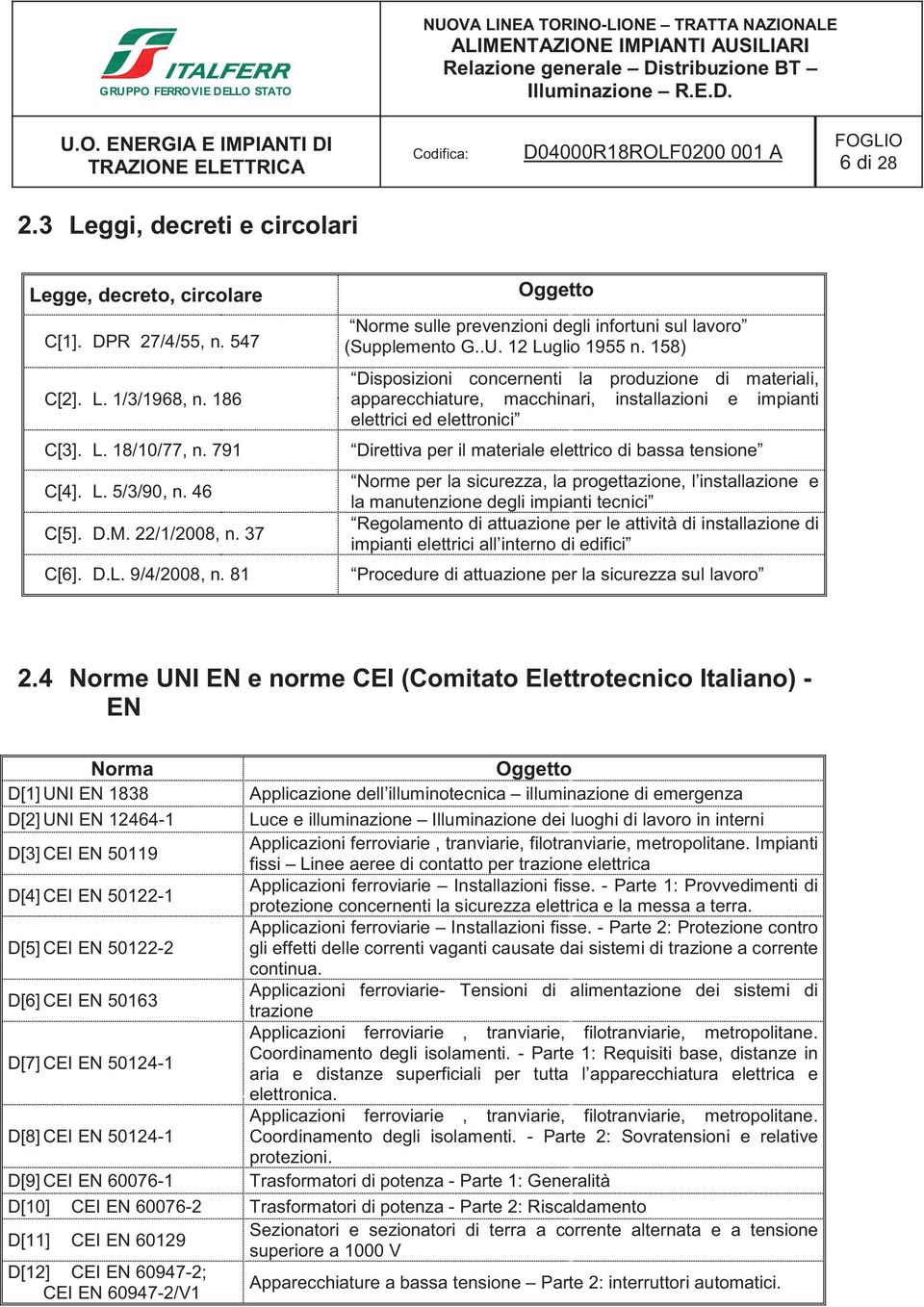 158) Disposizioni concernenti la produzione di materiali, apparecchiature, macchinari, installazioni e impianti elettrici ed elettronici Direttiva per il materiale elettrico di bassa tensione Norme