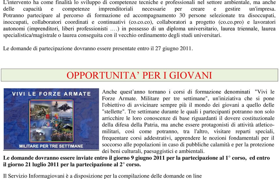 co.pro) e lavoratori autonomi (imprenditori, liberi professionisti.