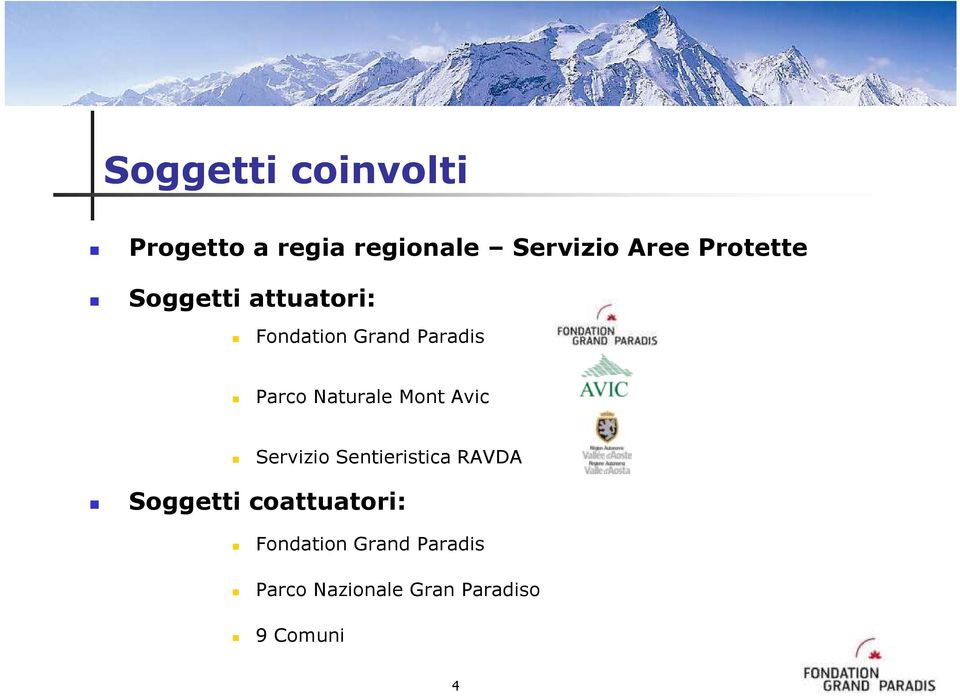 Naturale Mont Avic Servizio Sentieristica RAVDA Soggetti