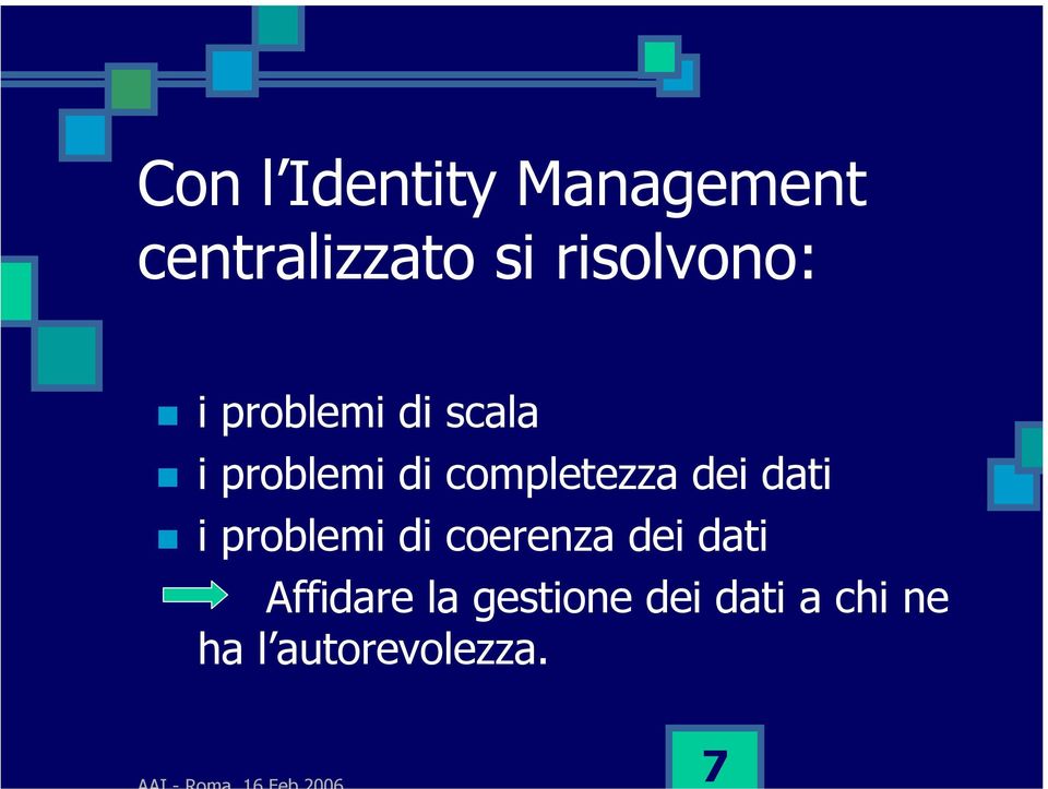 completezza dei dati i problemi di coerenza dei