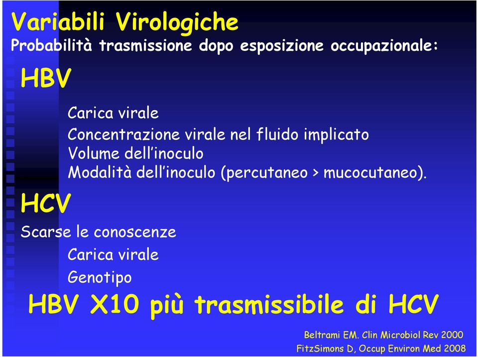 inoculo (percutaneo > mucocutaneo).