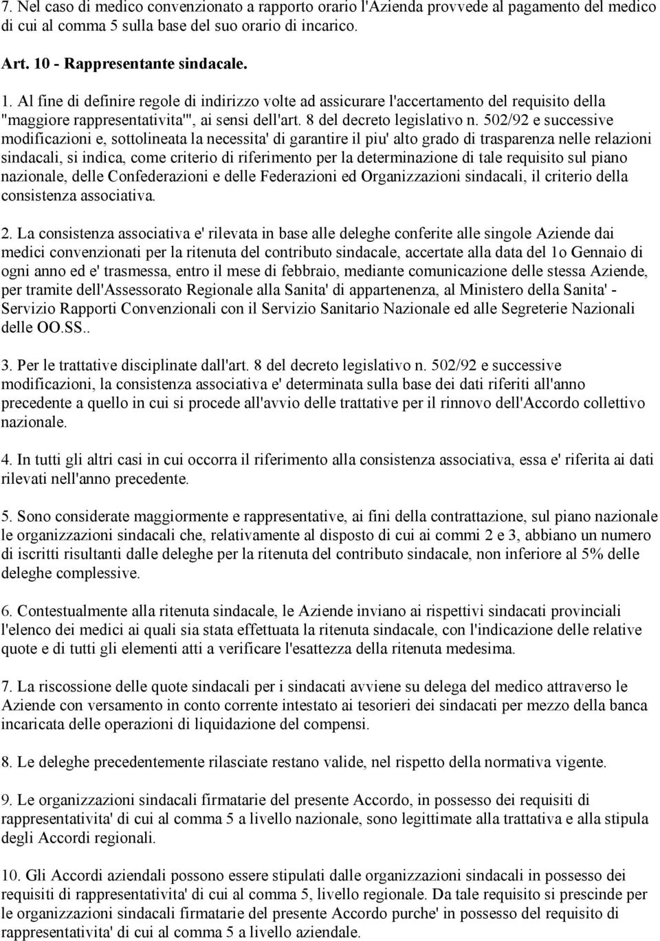 8 del decreto legislativo n.