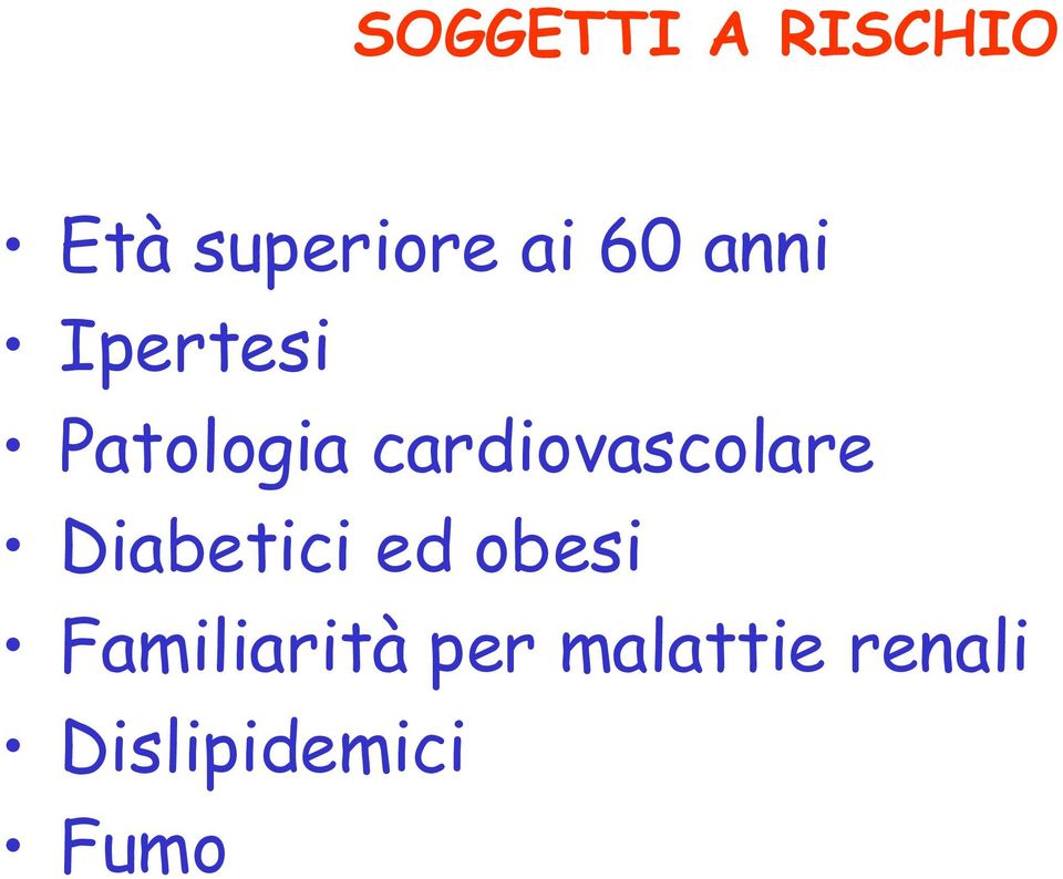 cardiovascolare Diabetici ed obesi