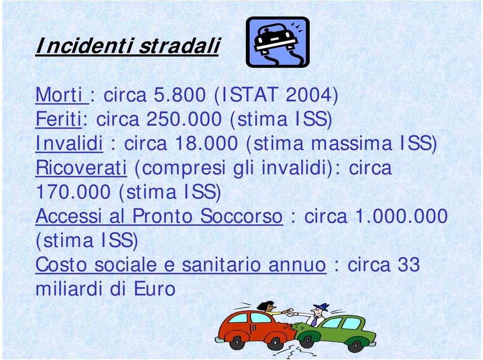 000 (stima massima ISS) Ricoverati (compresi gli invalidi): circa 170.