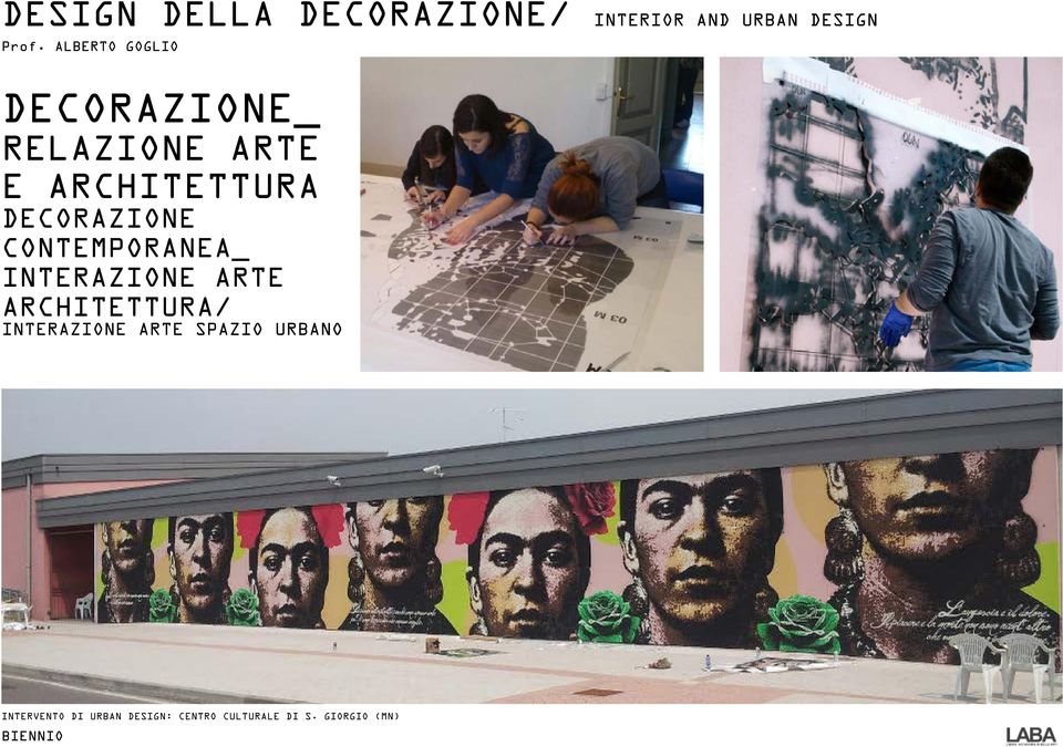 DECORAZIONE CONTEMPORANEA_ INTERAZIONE ARTE ARCHITETTURA/