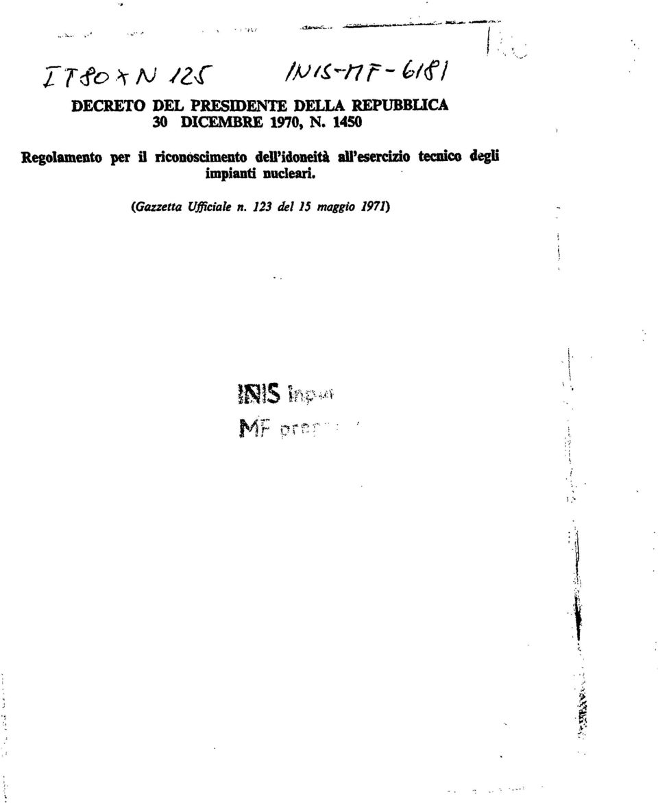 1450 Regolamento per il riconoscimento dell'idoneità