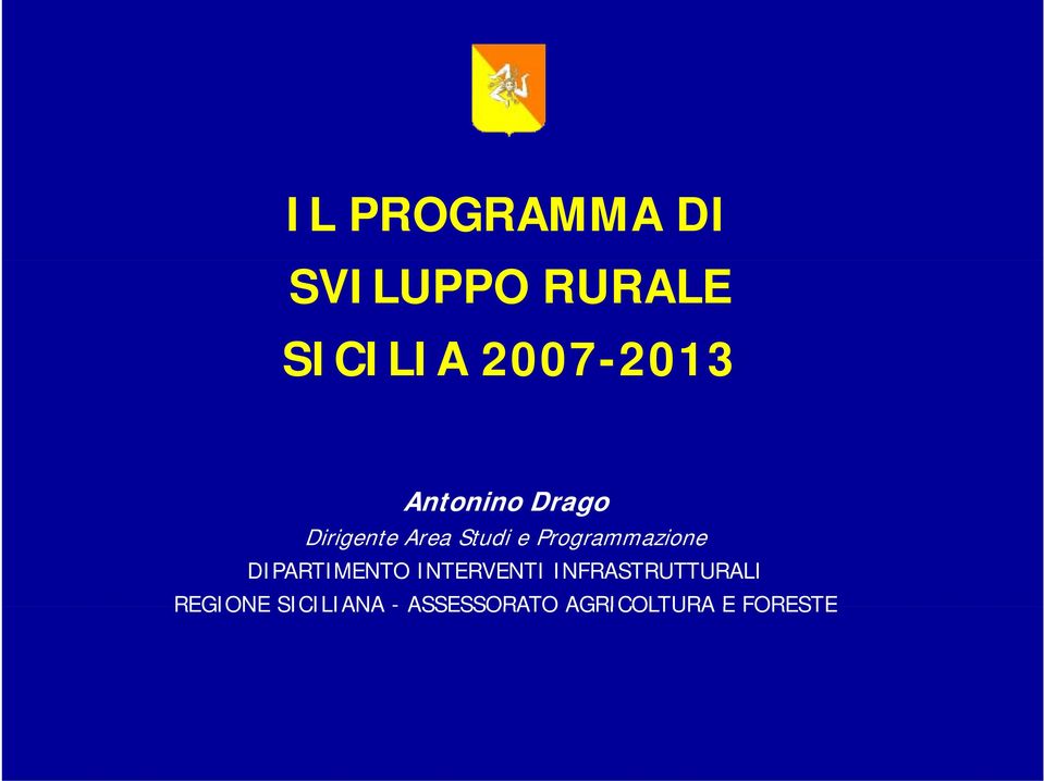 e Programmazione DIPARTIMENTO INTERVENTI