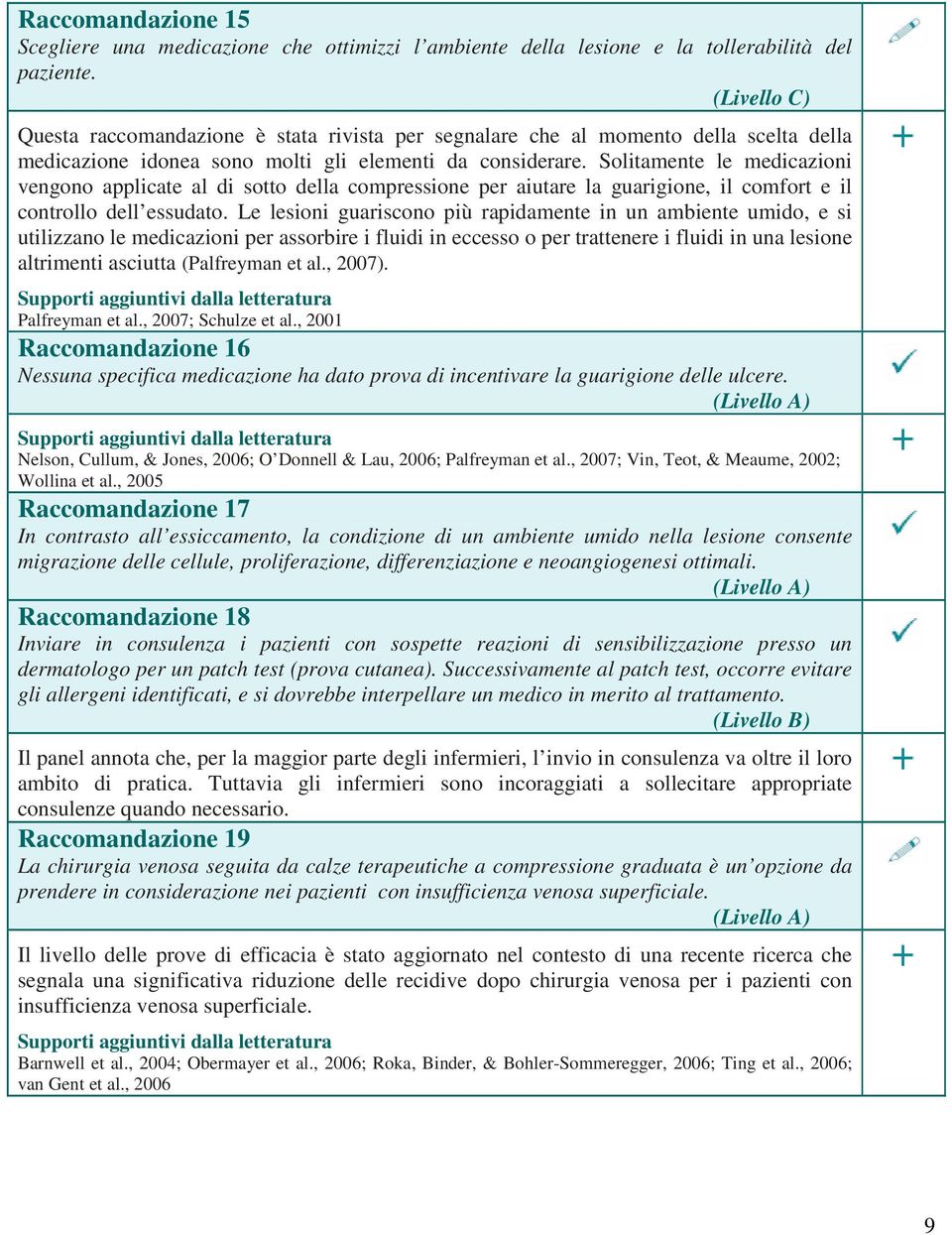 Solitamente le medicazioni vengono applicate al di sotto della compressione per aiutare la guarigione, il comfort e il controllo dell essudato.