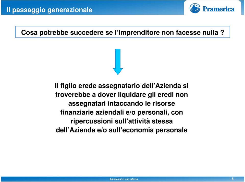 gli eredi non assegnatari intaccando le risorse finanziarie aziendali e/o