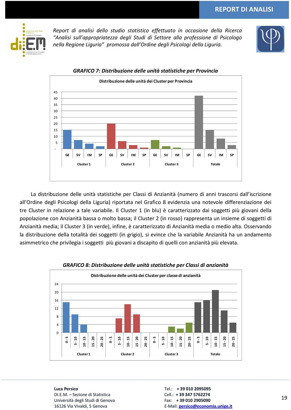 evidenzia una ntevle differenziazine dei tre Cluster in relazine a tale variabile.