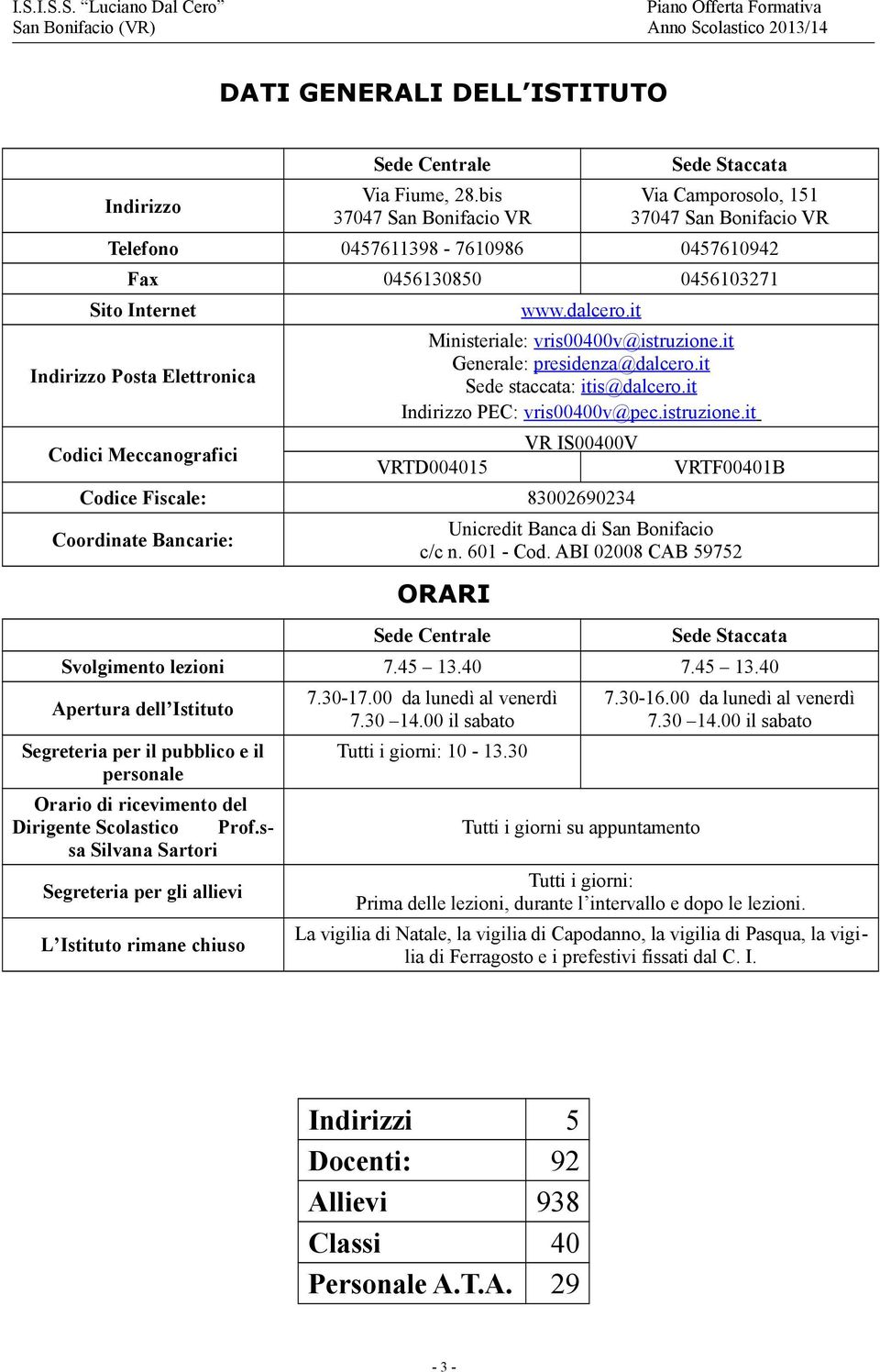 it Indirizzo Posta Elettronica Ministeriale: vris0000v@istruzione.