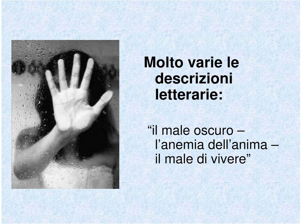 letterarie: il male