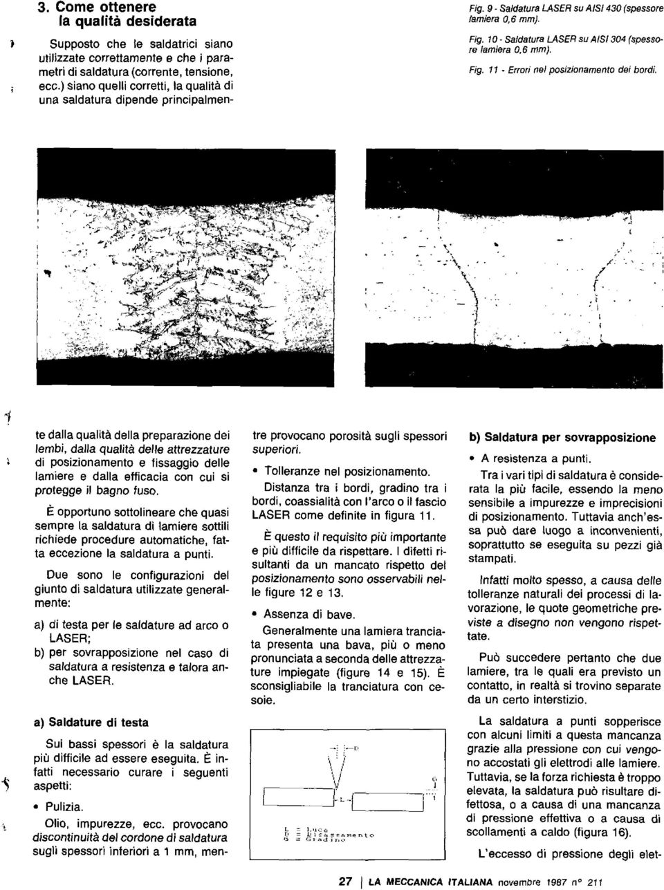 Fig. 11 - Errori nel posizionamento dei bordi.