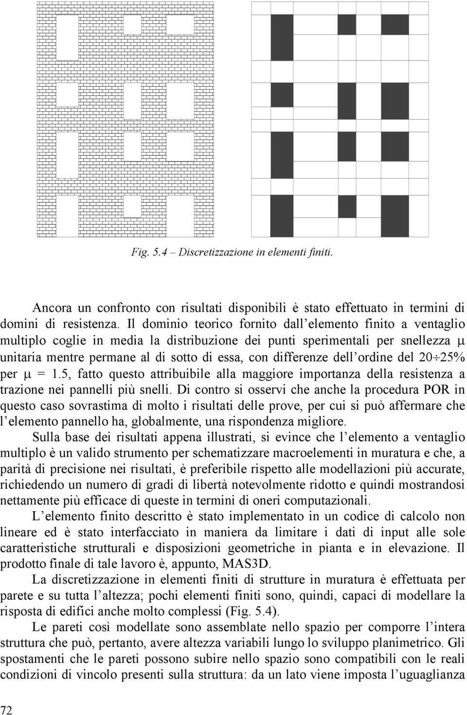 differenze dell ordine del 2 25% per µ = 1.5, fatto questo attribuibile alla maggiore importanza della resistenza a trazione nei pannelli più snelli.