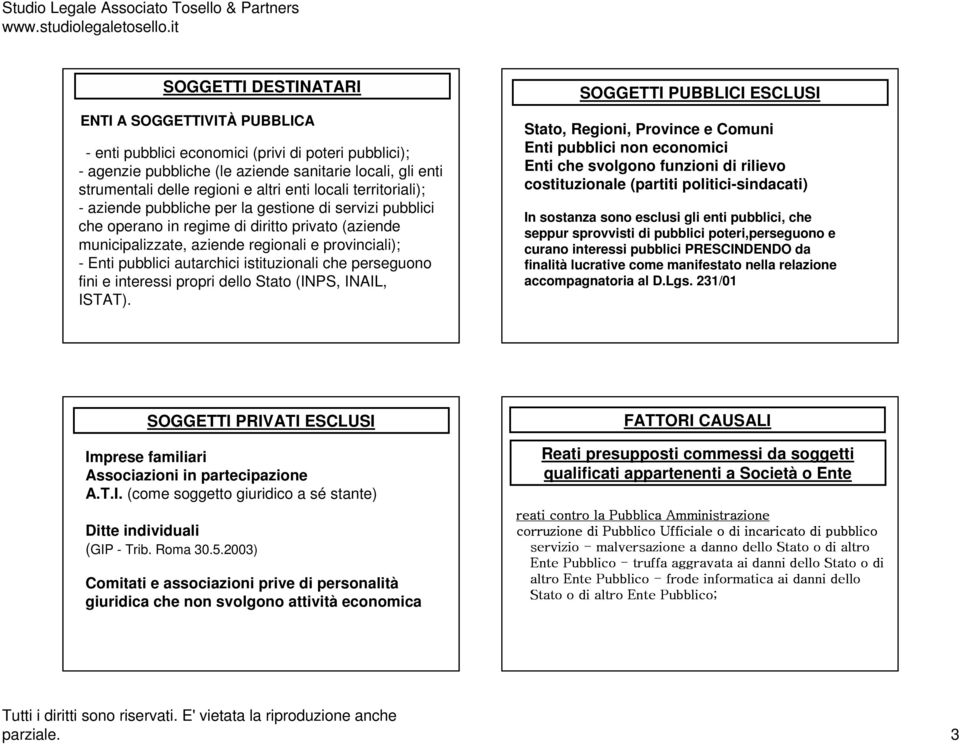 autarchici istituzionali che perseguono fini e interessi propri dello Stato (INPS, INAIL, ISTAT).