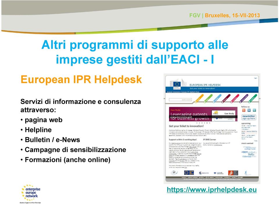 attraverso: pagina web Helpline Bulletin / e-news Campagne di