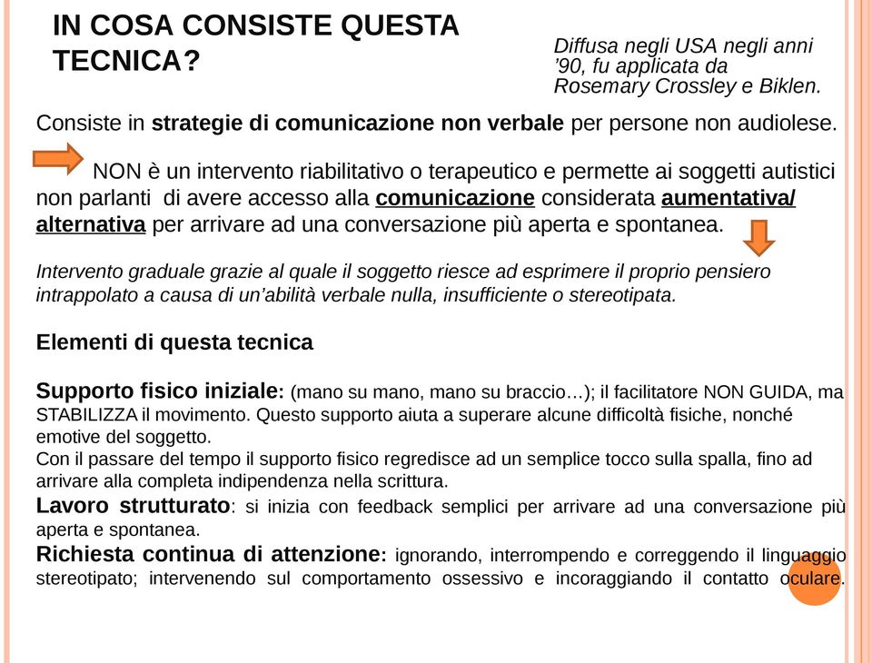 conversazione più aperta e spontanea.