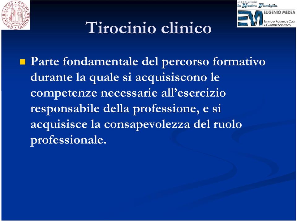 competenze necessarie all esercizio responsabile della