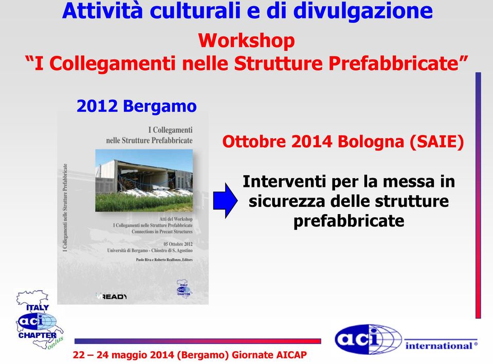 Bergamo Ottobre 2014 Bologna (SAIE) Interventi