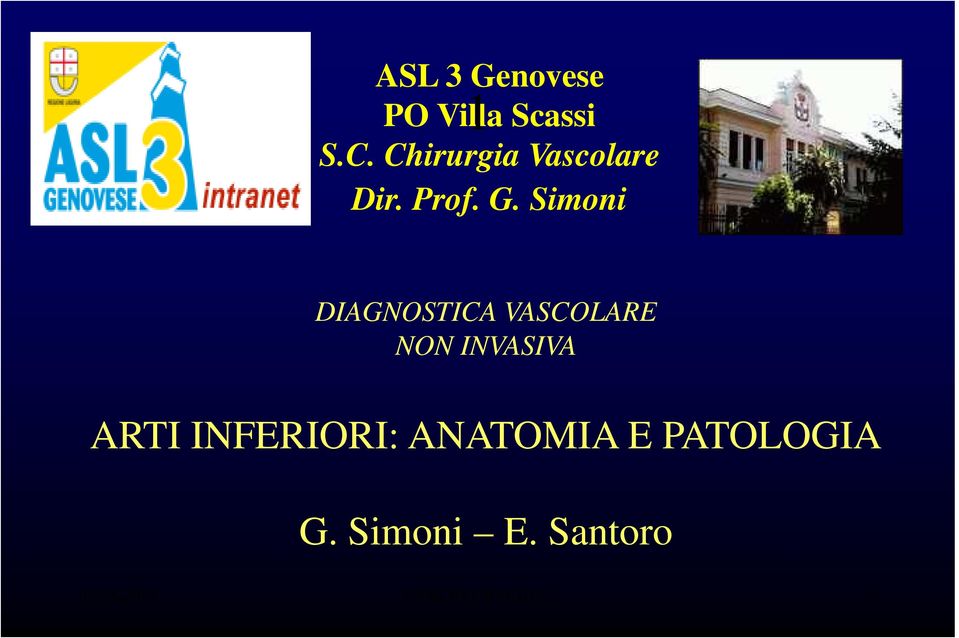 Simoni DIAGNOSTICA VASCOLARE NON INVASIVA ARTI