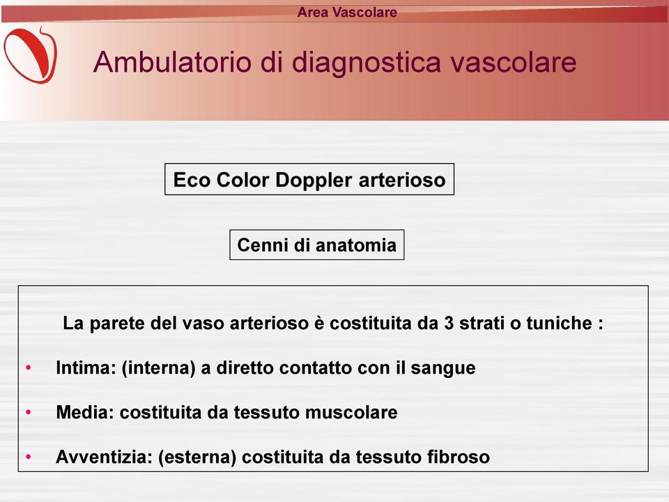 diretto contatto con il sangue Media: costituita da