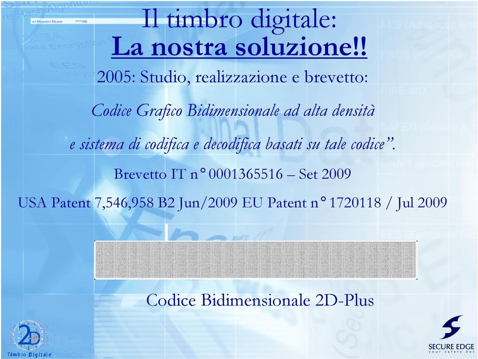 alta densità e sistema di codifica e decodifica basati su tale codice.