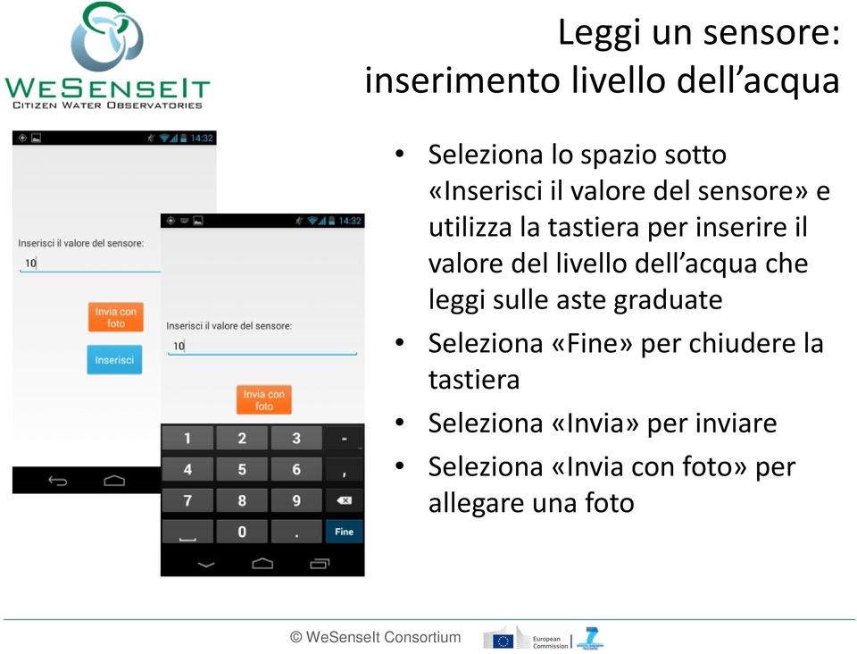 del livello dell acqua che leggi sulle aste graduate Seleziona «Fine» per