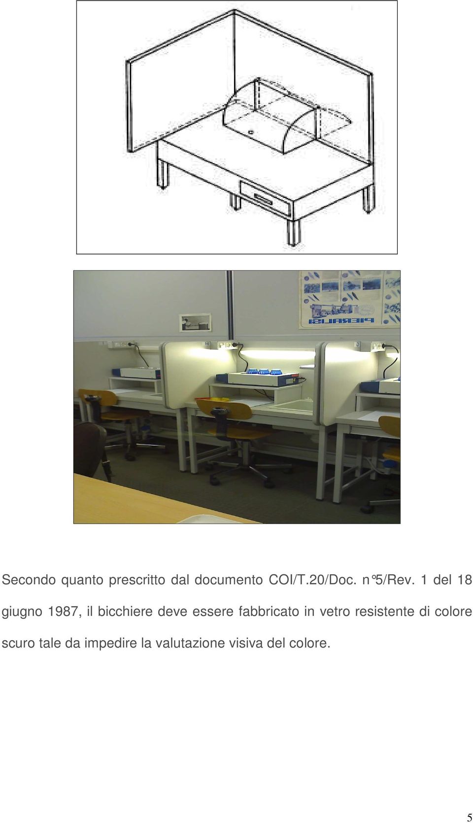 1 del 18 giugno 1987, il bicchiere deve essere