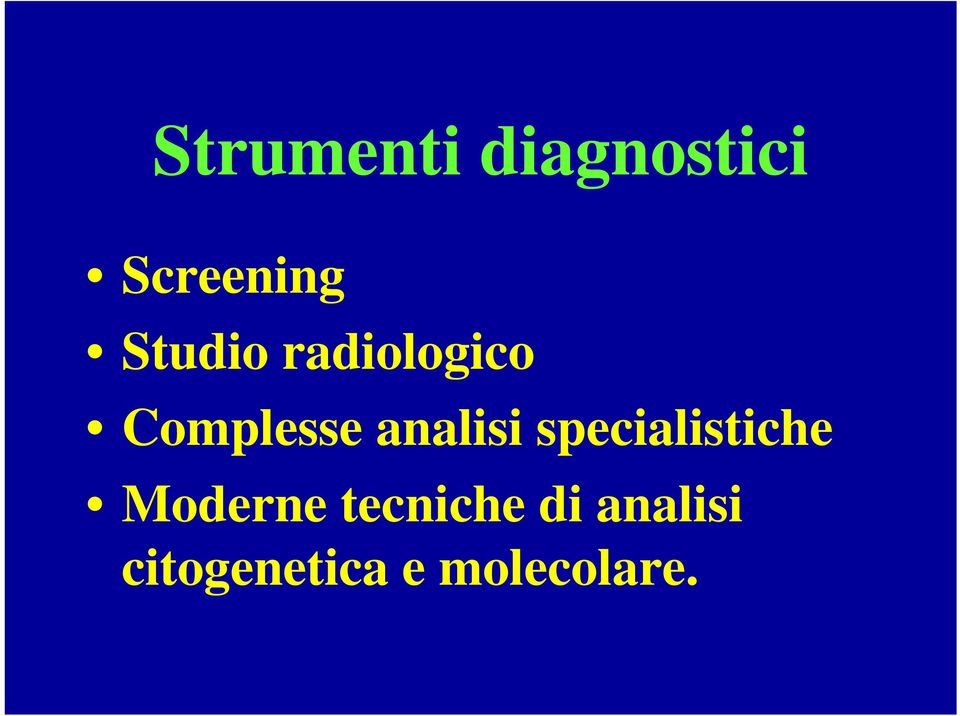 analisi specialistiche Moderne