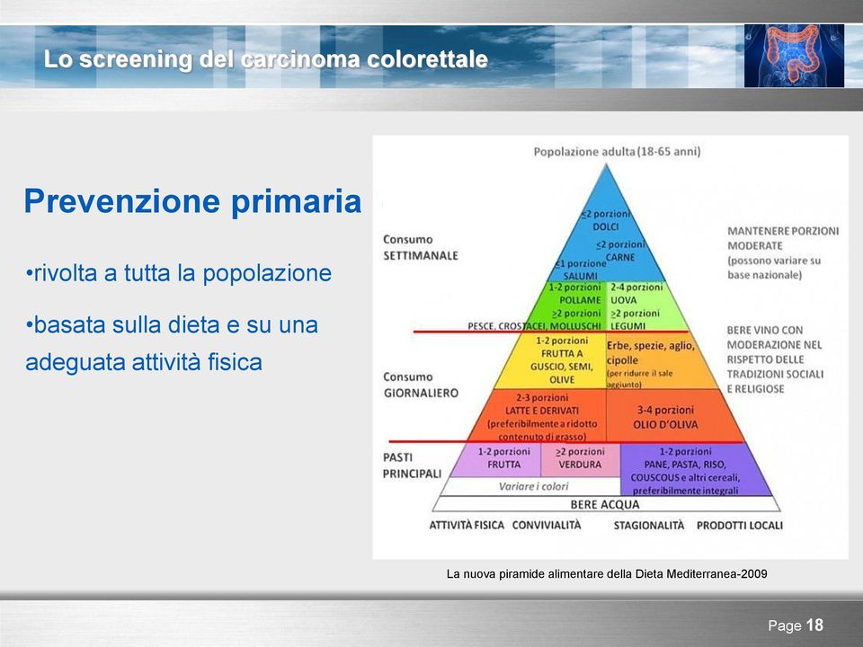 adeguata attività fisica La nuova piramide