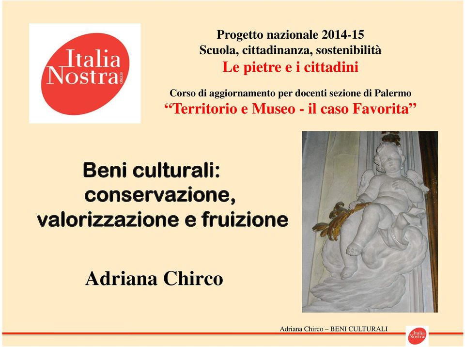 sezione di Palermo Territorio e Museo - il caso Favorita Beni