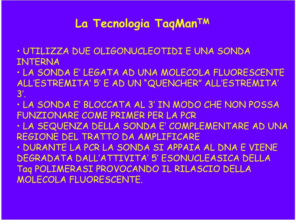 LA SONDA E BLOCCATA AL 3 IN MODO CHE NON POSSA FUNZIONARE COME PRIMER PER LA PCR LA SEQUENZA DELLA SONDA E COMPLEMENTARE AD