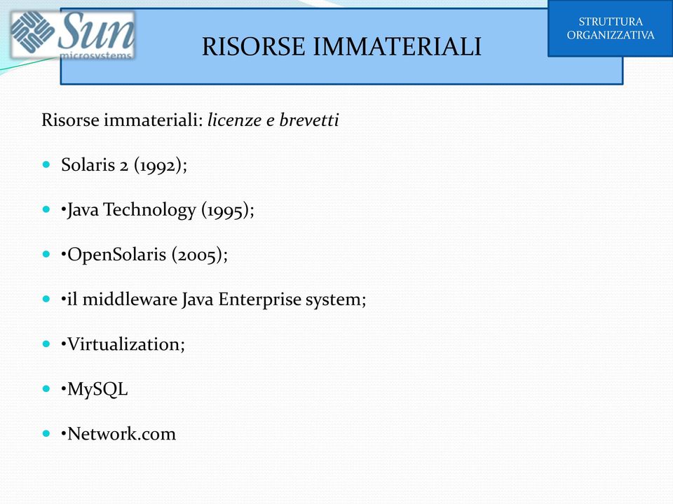 Technology (1995); OpenSolaris (2005); il middleware