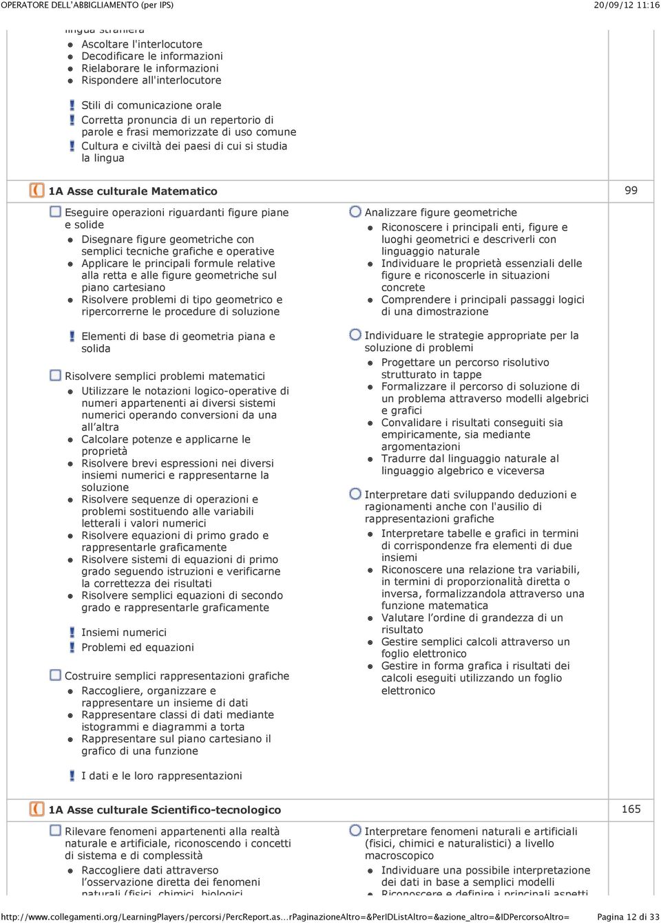 geometriche con semplici tecniche grafiche e operative Applicare le principali formule relative alla retta e alle figure geometriche sul piano cartesiano Risolvere problemi di tipo geometrico e